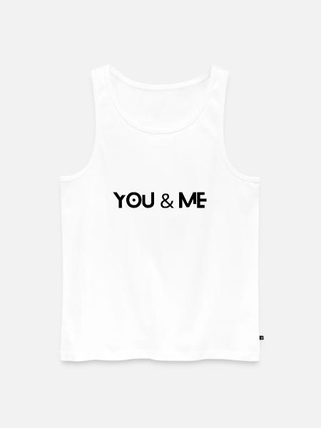 YOU & ME - Männer Premium Bio Tank Top - Weiß
