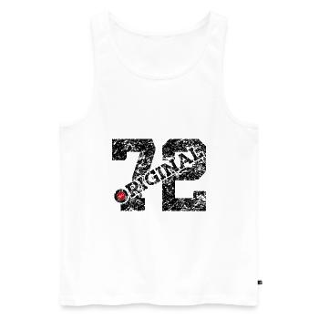 54TH BIRTHDAY 54 YEARS ORIGINAL 1972 - Men's Premium Organic Tank Top - white - Front - AI Model Male 178 light (178cm)