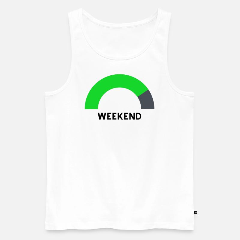 weekend loading - Männer Premium Bio Tank Top - Weiß