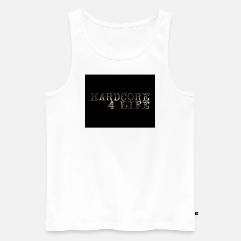 Hardcore Design - Männer Premium Bio Tank Top - Weiß