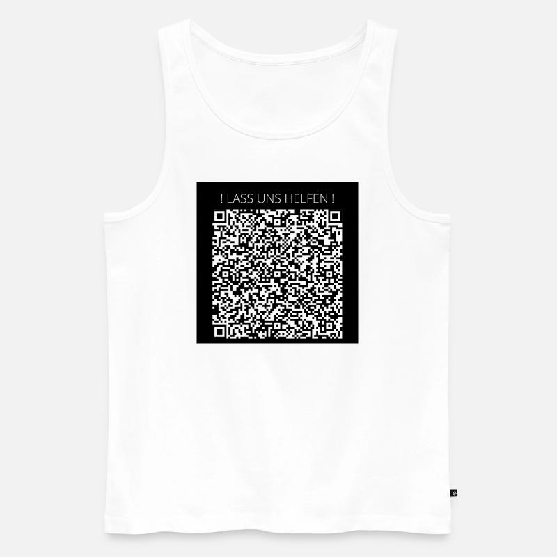 LASS UNS HELFEN - Männer Premium Bio Tank Top - Weiß