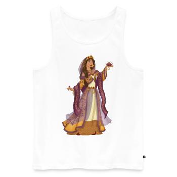 Reine Arabe Contes de Fées Fantaisie - Débardeur bio Premium Homme - blanc - Devant - Michal (187cm)