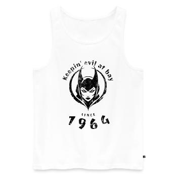 60th Birthday Keepin evil at bay since 1964 - Men's Premium Organic Tank Top - white - Front - Michal (187cm)