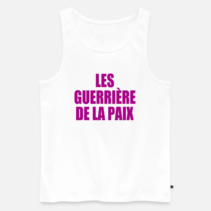 Die Krieger des Friedens - Männer Premium Bio Tank Top - Weiß