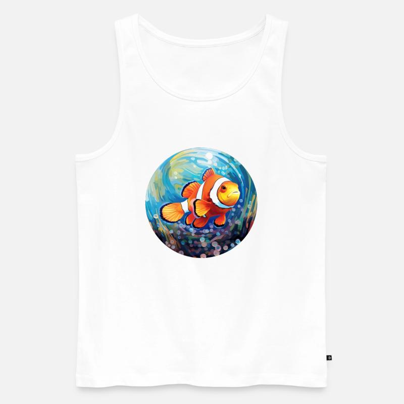 Clownfisch - Männer Premium Bio Tank Top - Weiß