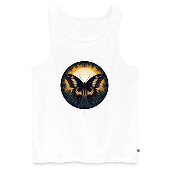 Papillon - Débardeur bio Premium Homme - blanc - Devant - Michal (187cm)