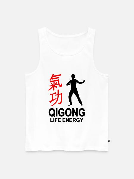Qigong - Chigong - Männer Premium Bio Tank Top - Weiß