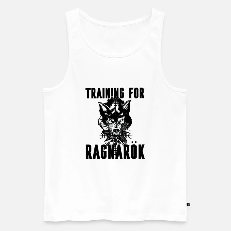 wikinger Vikings - Männer Premium Bio Tank Top - Weiß