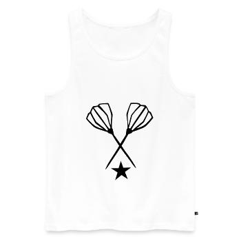 whisk - Men's Premium Organic Tank Top - white - Front - AI Model Male 178 light (178cm)