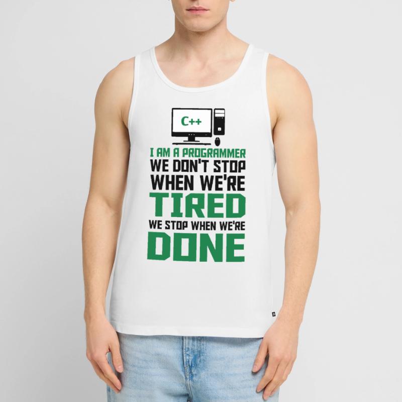 I'm A Programmer I Write Code Computer Scientist A Männer Premium Bio Tank Top