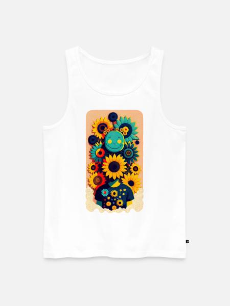 Sunny Day - Männer Premium Bio Tank Top - Weiß
