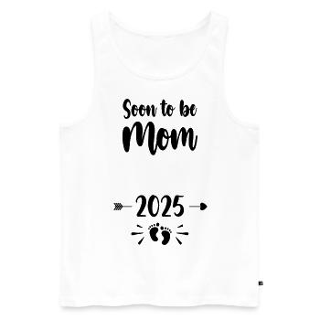 Mom Soon To Be Mommy 2025 Mother Pregnant Kids Mot - Men's Premium Organic Tank Top - white - Front - Michal (187cm)