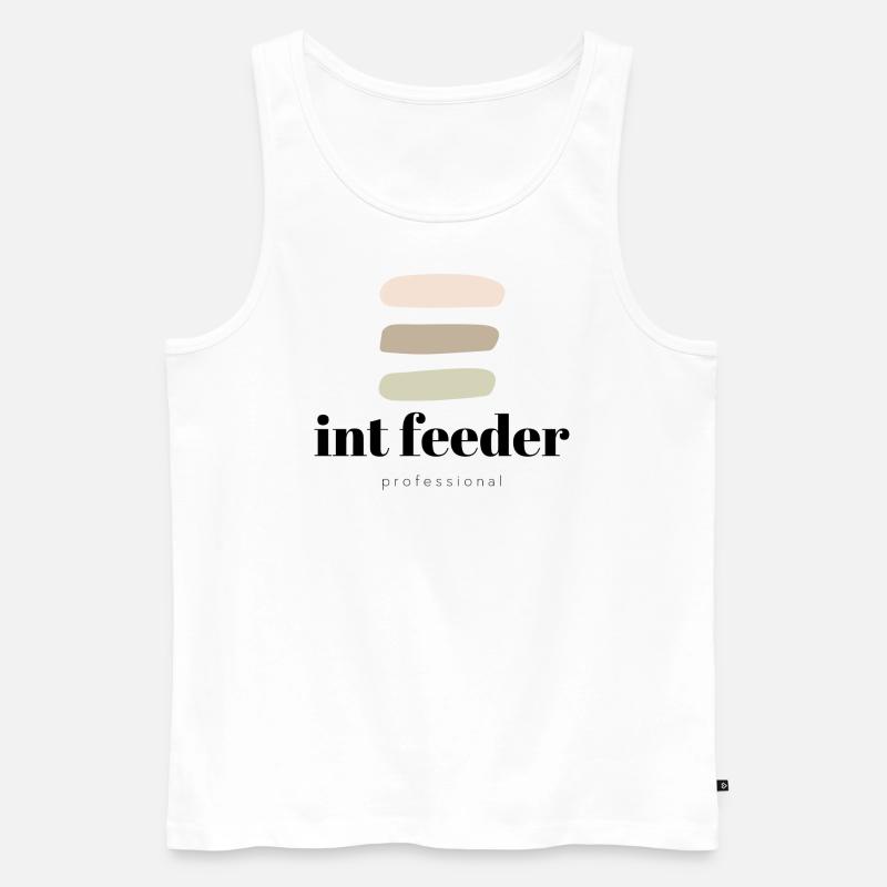 int feeder - Männer Premium Bio Tank Top - Weiß