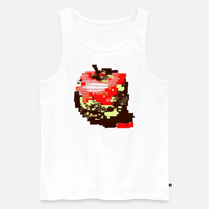 Red Apple - Männer Premium Bio Tank Top - Weiß