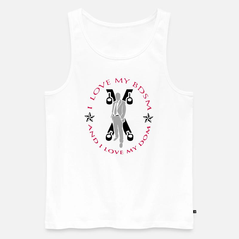 Dom - Männer Premium Bio Tank Top - Weiß