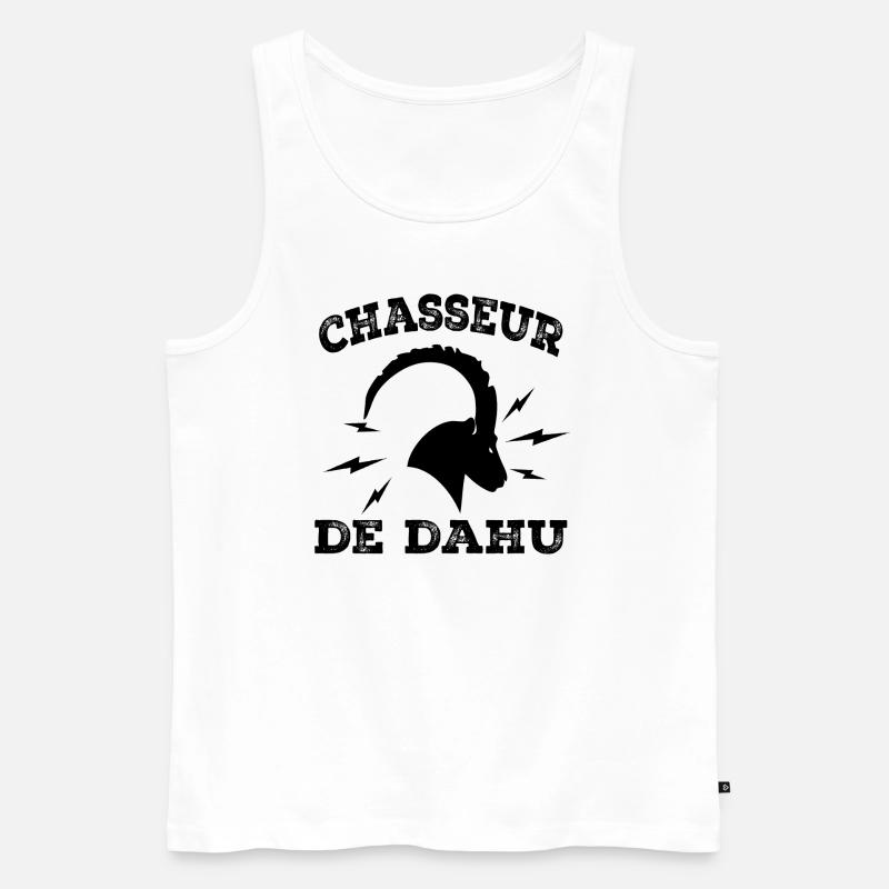 Dahu-Jäger - Männer Premium Bio Tank Top - Weiß