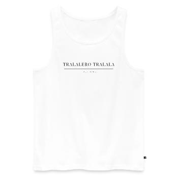 Tralalero Tralala - Débardeur bio Premium Homme - blanc - Devant - AI Model Male 178 light (178cm)