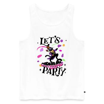 Carnival Party - Men's Premium Organic Tank Top - white - Front - AI Model Male 178 light (178cm)