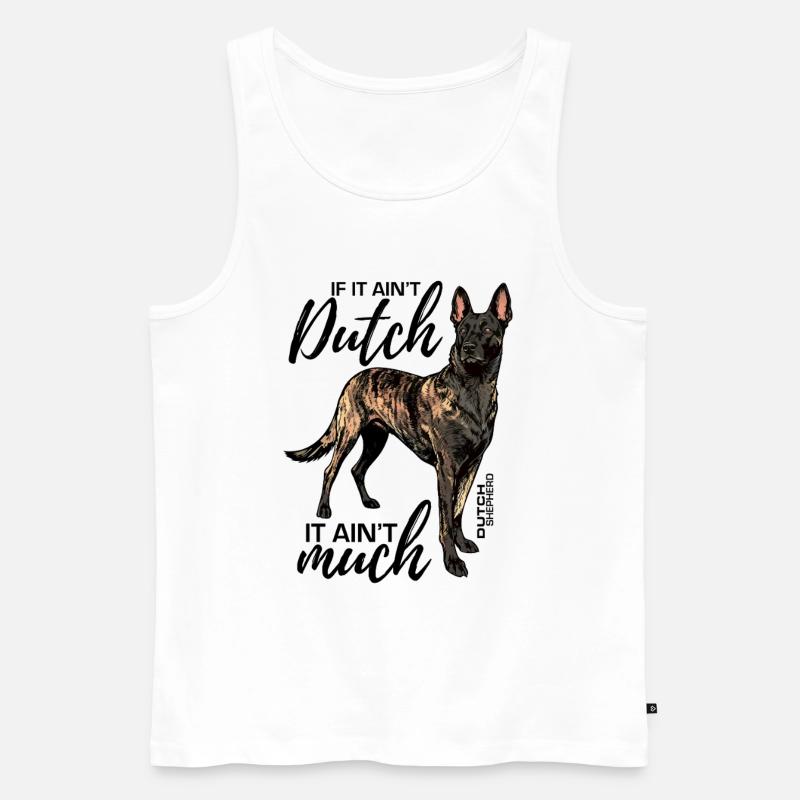 Dutchie - Holländischer Schäferhund - Männer Premium Bio Tank Top - Weiß