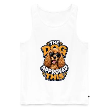 Englischer Cocker Spaniel - Männer Premium Bio Tank Top - Weiß - Vorne - Michal (187cm)