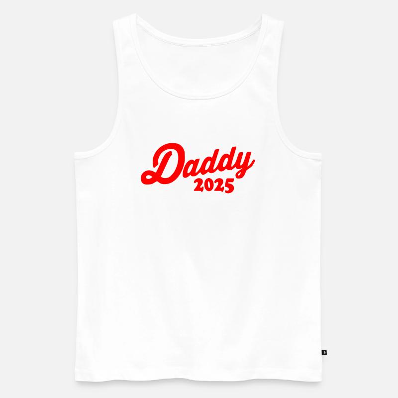 Daddy 2025 - Männer Premium Bio Tank Top - Weiß