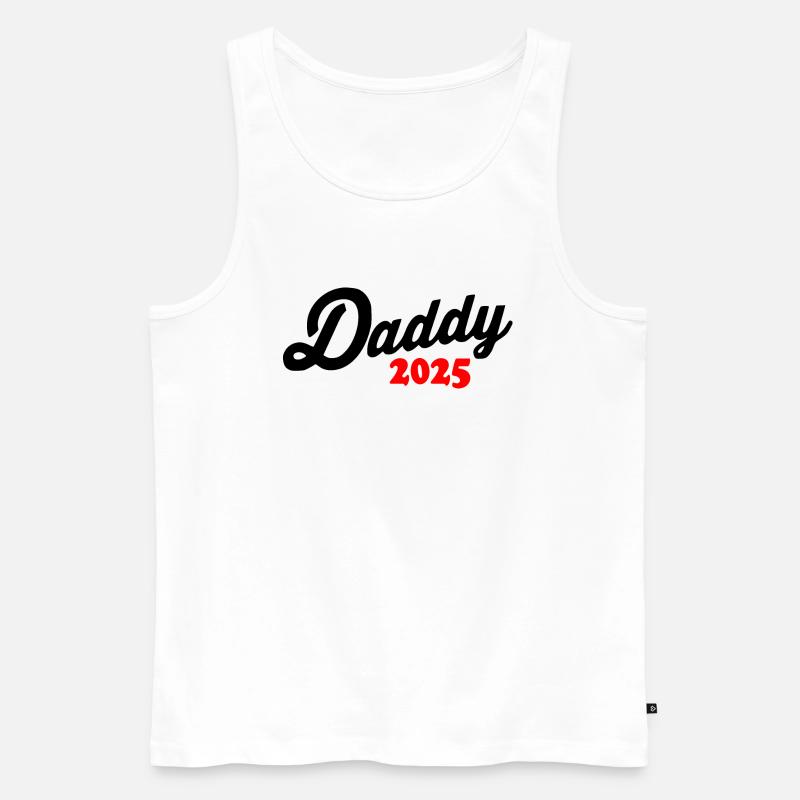 Daddy 2025 - Männer Premium Bio Tank Top - Weiß
