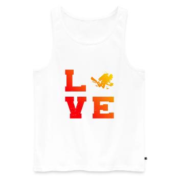 Scuba Diver Diving Free Dive Diver - Men's Premium Organic Tank Top - white - Front - Michal (187cm)