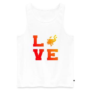Diving Scuba Diving Scuba Diver - Men's Premium Organic Tank Top - white - Front - AI Model Male 178 light (178cm)