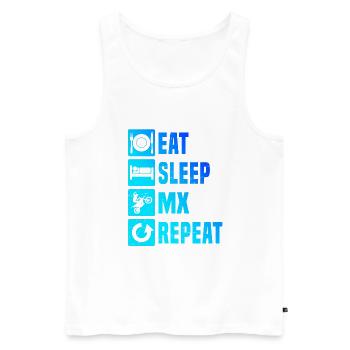 Dirt Bike Motocross Women's Dirt Biker Freestyle Mot - Men's Premium Organic Tank Top - white - Front - Michal (187cm)