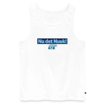 Nu det Nuuk Polar Bear - Men's Premium Organic Tank Top - white - Front - Michal (187cm)