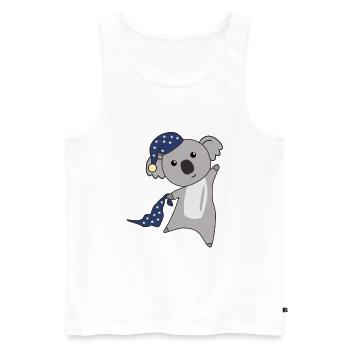 Koala Sleepyhead Koalas animaux mignons pour les enfants - Débardeur bio Premium Homme - blanc - Devant - Michal (187cm)