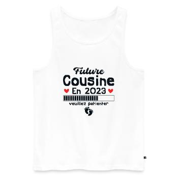 future cousine en 2023 - Débardeur bio Premium Homme - blanc - Devant - Michal (187cm)