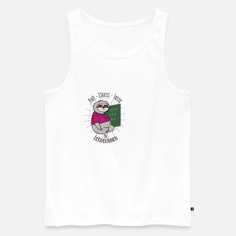 lehrerin geschenk - Männer Premium Bio Tank Top - Weiß