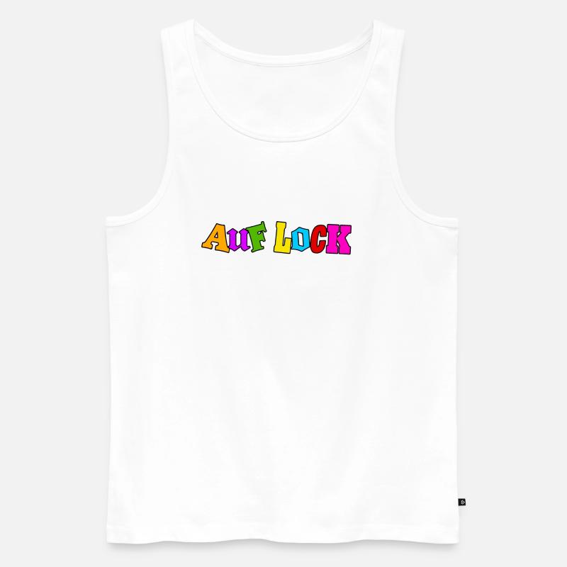 Auf Lock - Männer Premium Bio Tank Top - Weiß