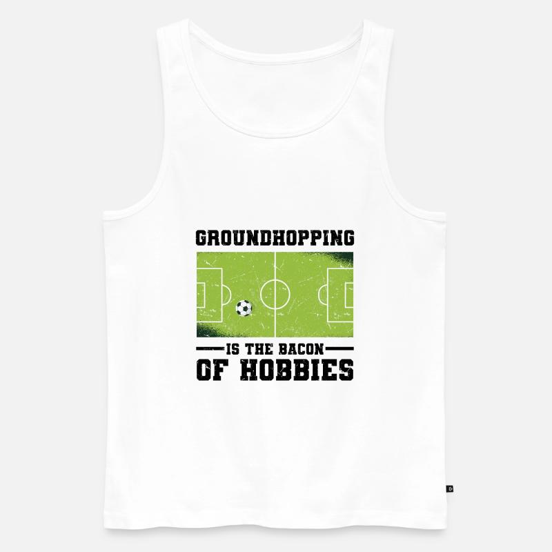Groundhopping - Männer Premium Bio Tank Top - Weiß