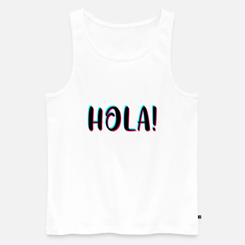 Hola - Männer Premium Bio Tank Top - Weiß