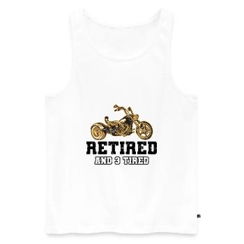 Trike dit | Triker Trikes Cadeaux Moto - Débardeur bio Premium Homme - blanc - Devant - Michal (187cm)