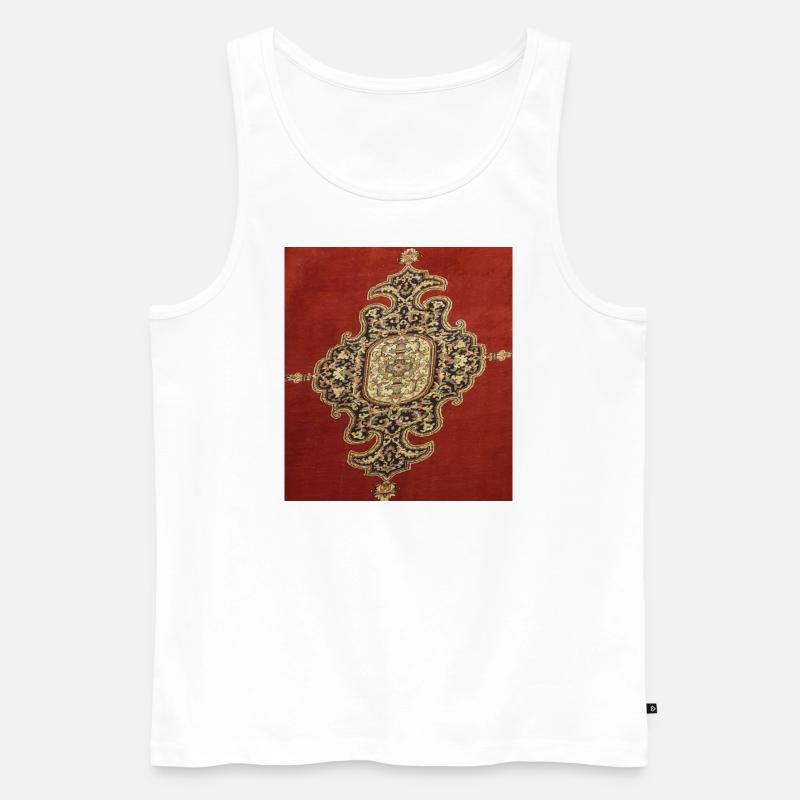 Teppichdesign - Männer Premium Bio Tank Top - Weiß