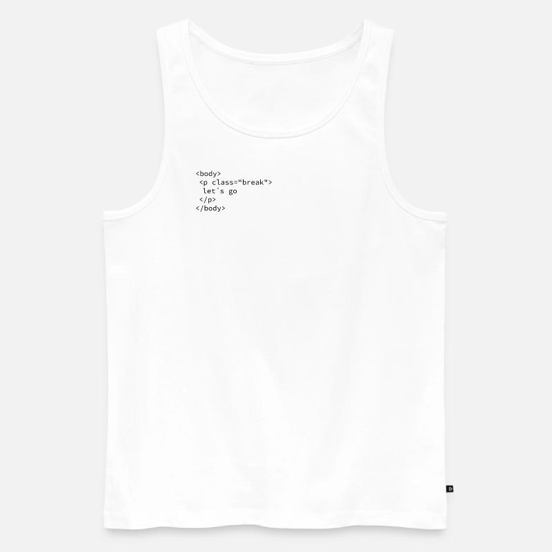 Pause machen - Männer Premium Bio Tank Top - Weiß