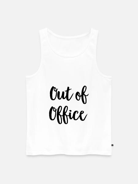 office - Men's Premium Organic Tank Top - white