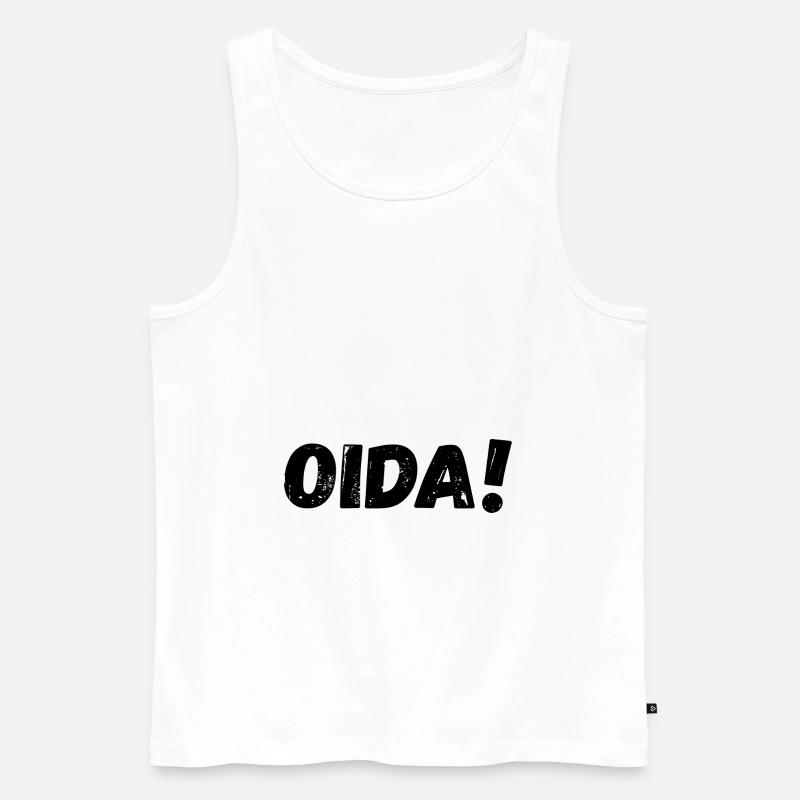 Oida OIDA! - Männer Premium Bio Tank Top - Weiß