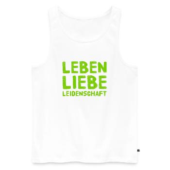 das ist mir wichtig - Männer Premium Bio Tank Top - Weiß - Vorne - Michal (187cm)
