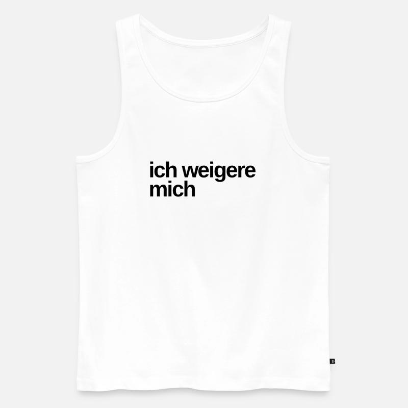 das möchte ich nicht - Männer Premium Bio Tank Top - Weiß