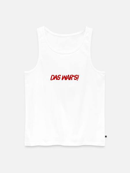 endlich vorbei - Männer Premium Bio Tank Top - Weiß