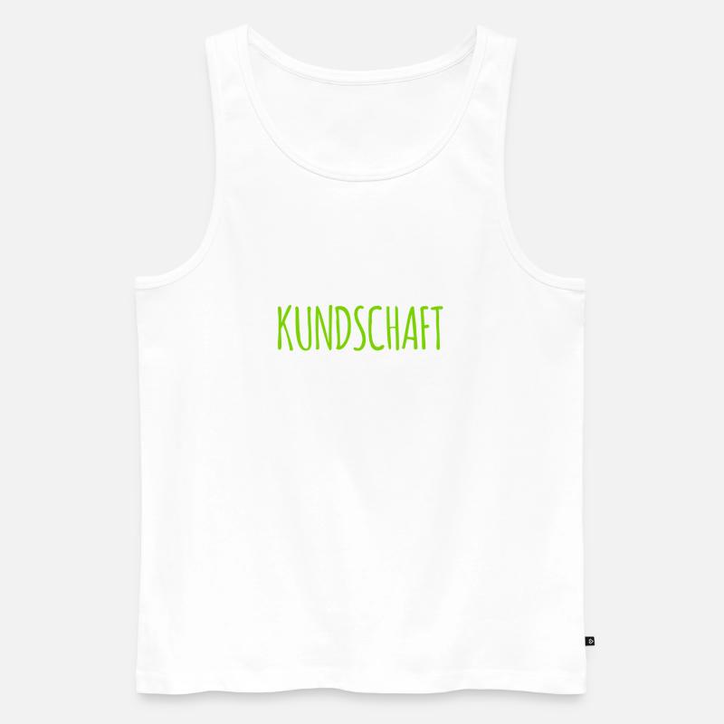 die Kundschaft ist da - Männer Premium Bio Tank Top - Weiß