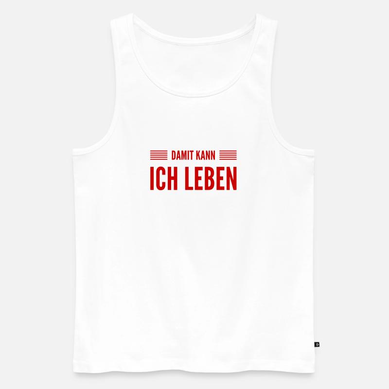 das stört mich nicht - Männer Premium Bio Tank Top - Weiß