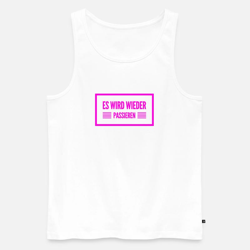 es wird sich wiederholen - Männer Premium Bio Tank Top - Weiß