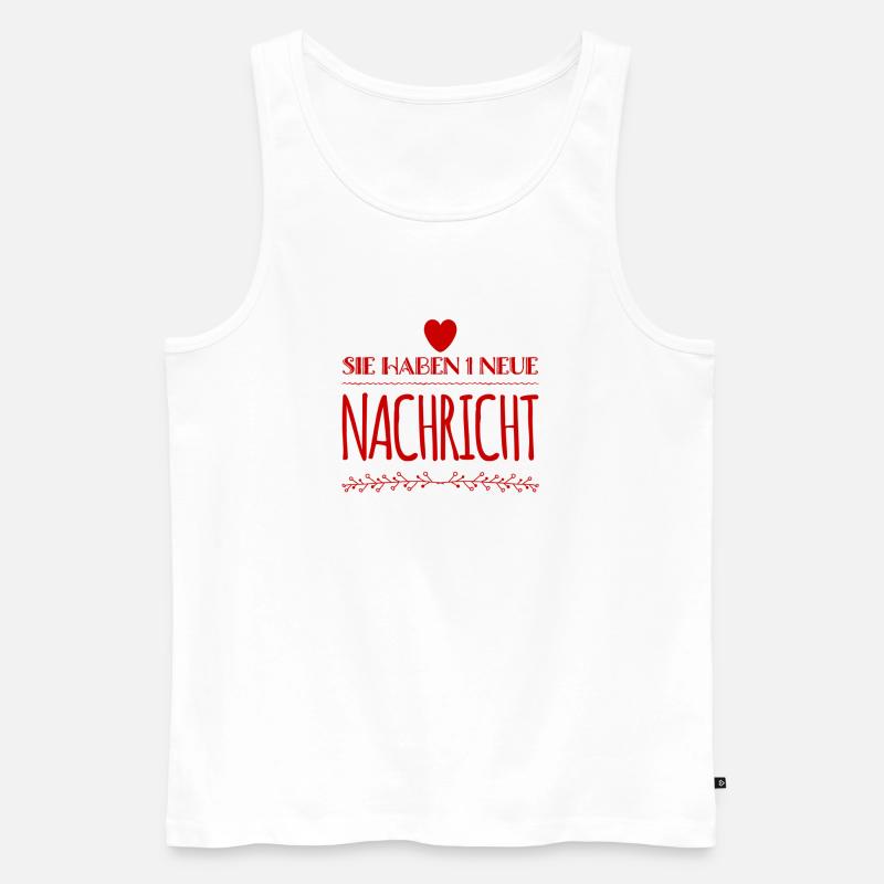die Post ist da - Männer Premium Bio Tank Top - Weiß
