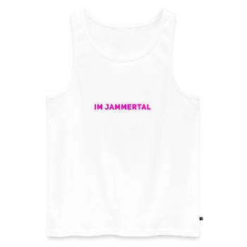 ich befinde mich im Jammertal - Männer Premium Bio Tank Top - Weiß - Vorne - Michal (187cm)