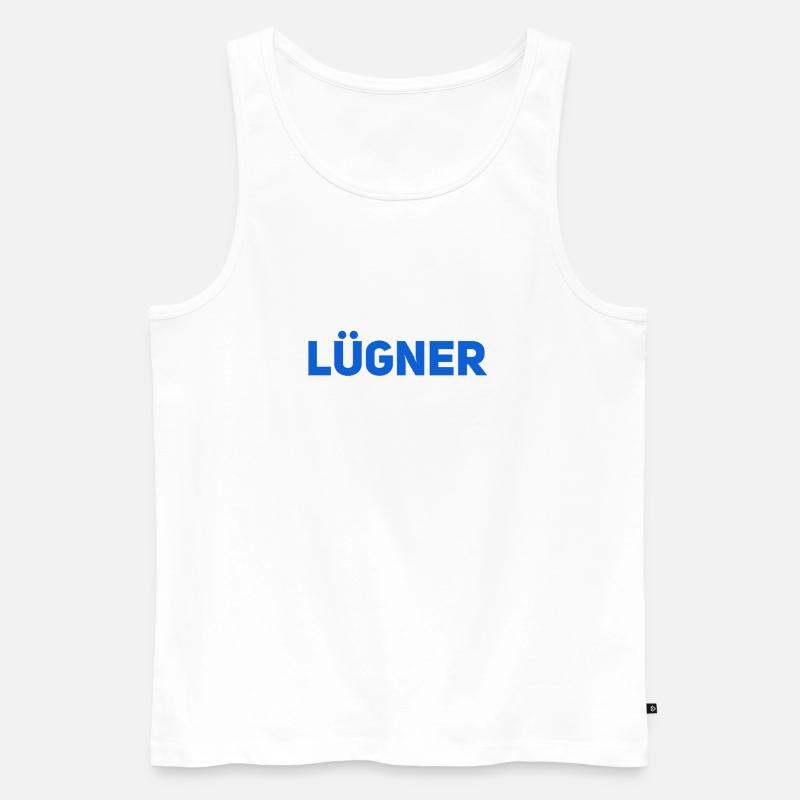 ich bin ein Lügner - Männer Premium Bio Tank Top - Weiß